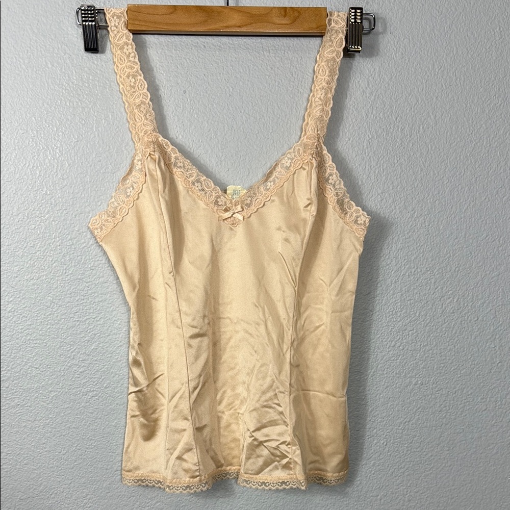 Vintage Fortune Lace Trim‎ Satin Camisole
